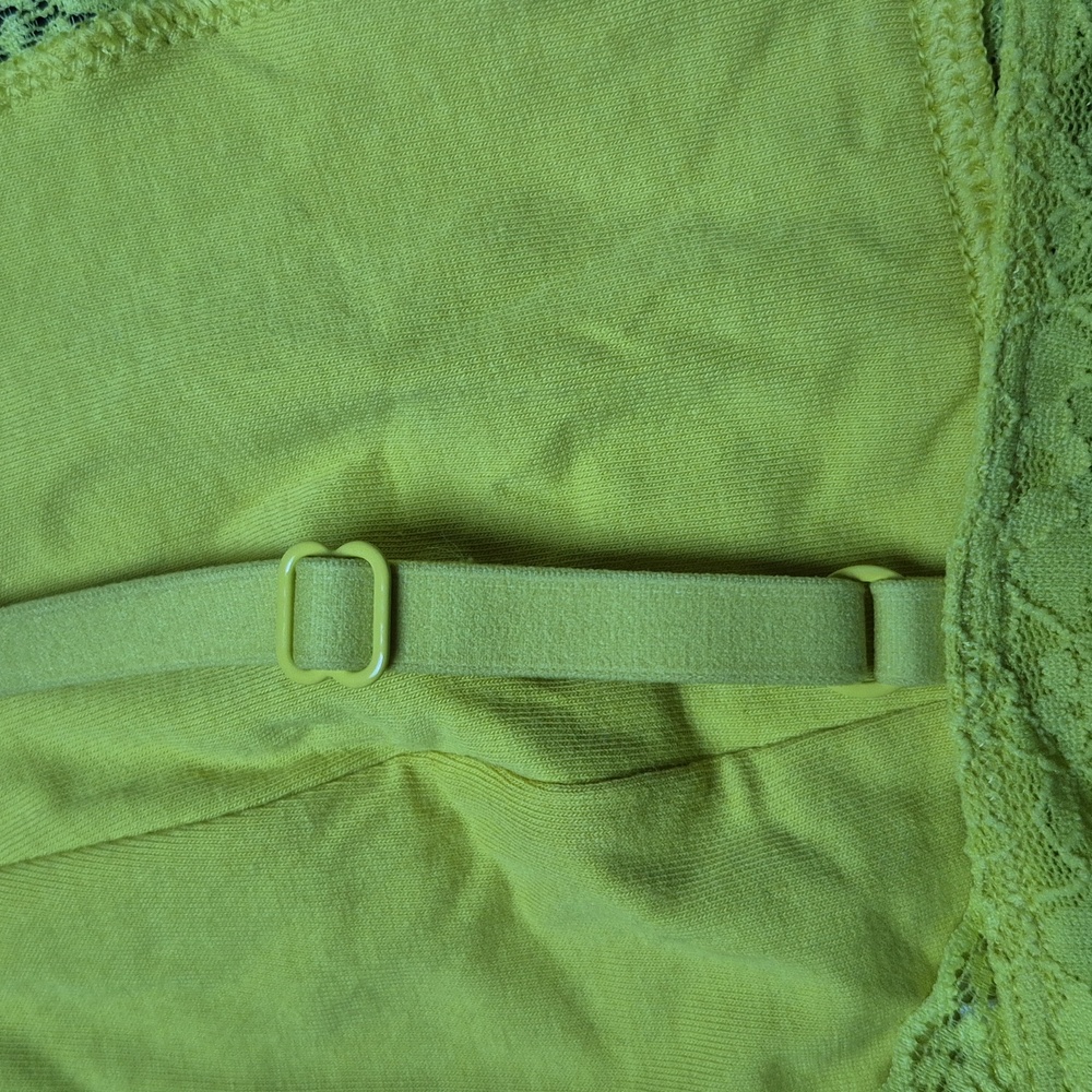 NWOT Chartreuse Lace Bralette, Size Large! - Picture 4 of 6